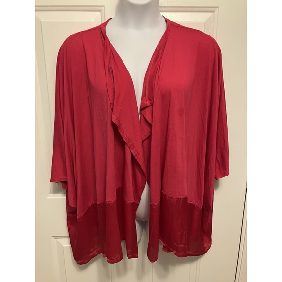 Natori Other - NATORI Raspberry Red Sz Large Jacket Robe Cover Up Swim Beach Women's